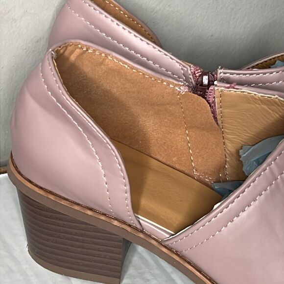 Women’s Mauve European Style Peep Slides Eu 40/ US 9 - Picture 3 of 8